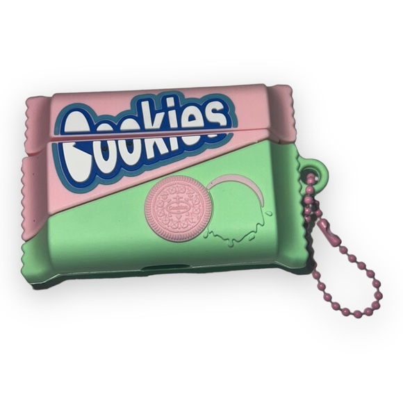 NEW Pink/Green Oreo Cookies AirPods Pro Case Silicone Protective Shockproof Case - Picture 5 of 6